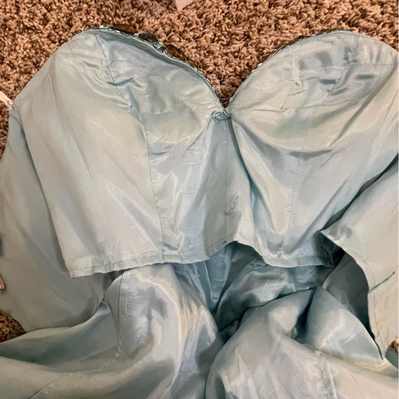 Sherri Hill jewel cocktail dress blue - Picture 5 of 9